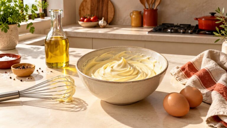 Mayonesa con aceite suave o de oliva: qué cambia al montar